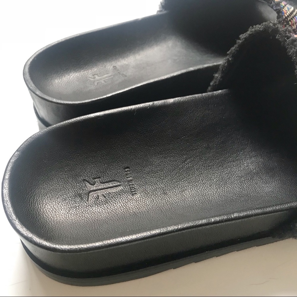 FRYE Lily Fray Slide Sandal Southwestern NWOT 7 - Picture 7 of 8